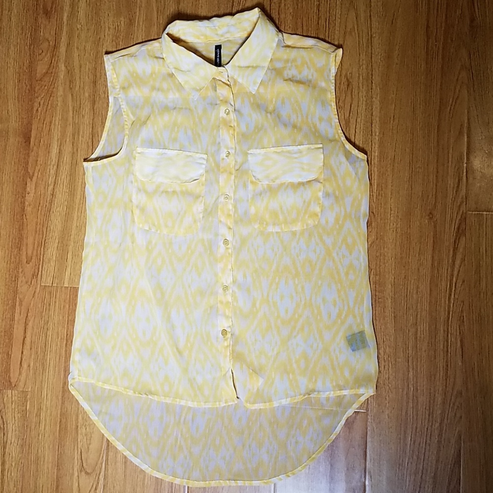W118 Walter Baker Yellow White Top Size M Medium